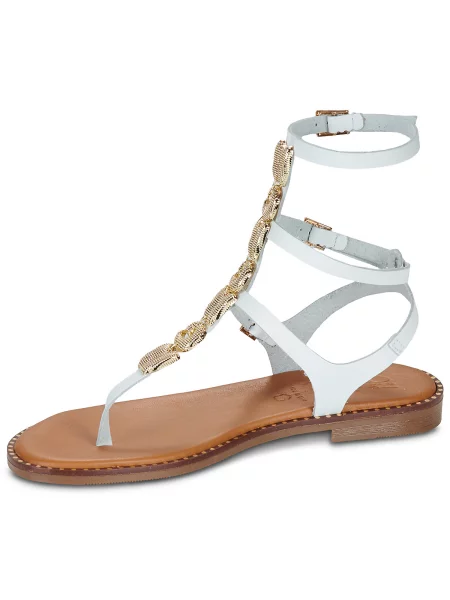 Pantofi Oh My Sandals alb