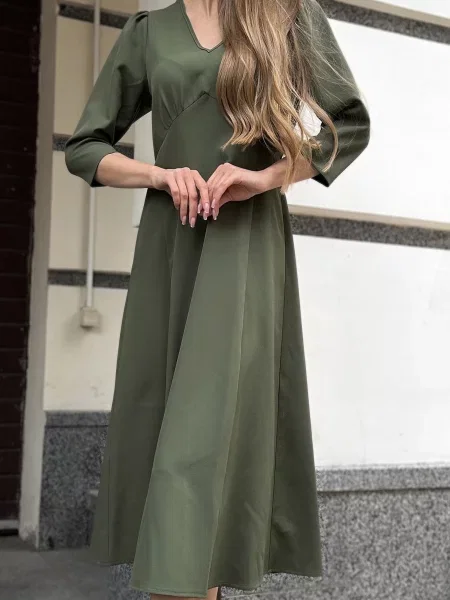 Сукня міді LadyLike зелений