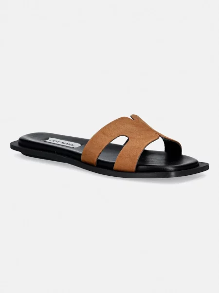Steve Madden papuci din piele Sofia maro