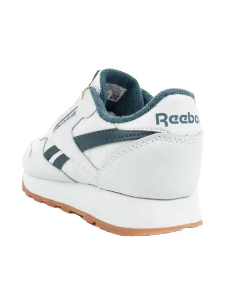 Buty Sportowe Classic Logo Ze Skóry Ekologicznej białe
