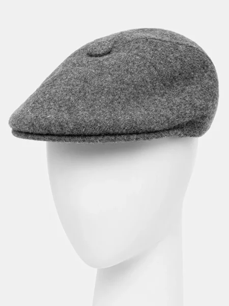 Kangol kaszkiet z wełną WOOL PANEL szary