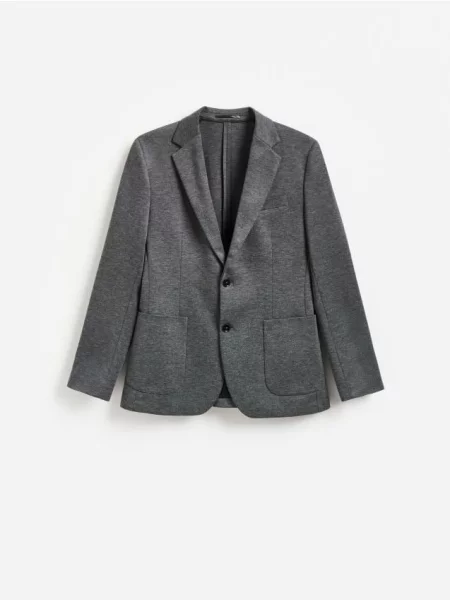 Reserved Sacou slim fit gri-închis gri