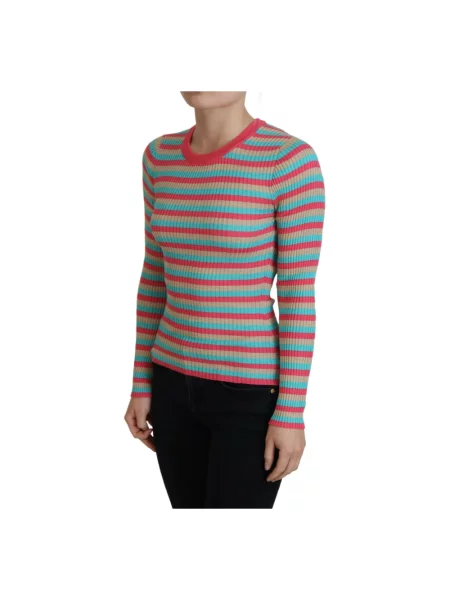 Jedwabny sweter Dolce And Gabbana w paski