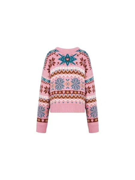 Wielobarwność sweter Moschino wełniany