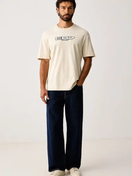 Emporio Armani tričko pánske béžová