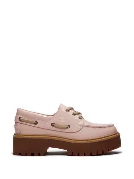 Pantofi loafer Timberland din piele de lac streetstyle roz