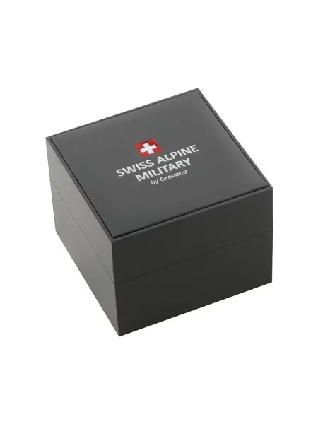 Lniany zegarek Swiss Alpine Military szary