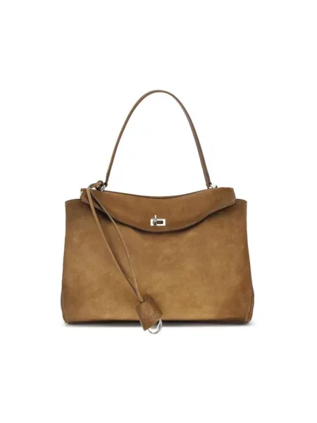 Torebka Balenciaga skórzana brązowa