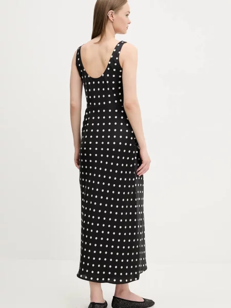 Abercrombie & Fitch sukienka maxi dopasowana czarny