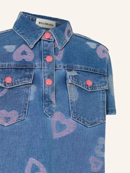 Billieblush Sukienka Dżinsowa blau niebieska