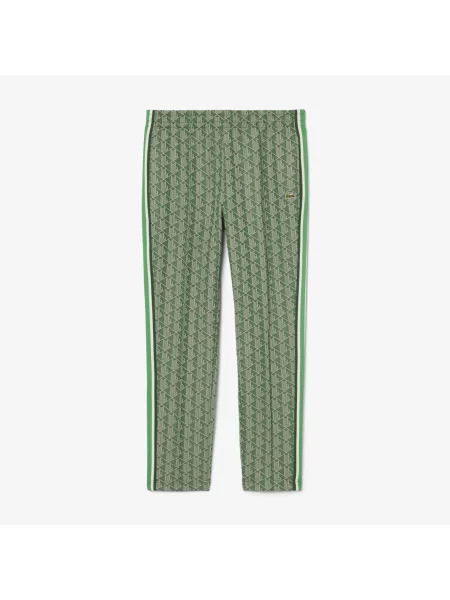 Lacoste Spodnie Dresowe Z Monogramem Paris zielony
