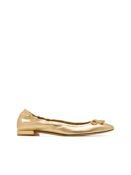 Balerinki Stuart Weitzman z kokardką żółte