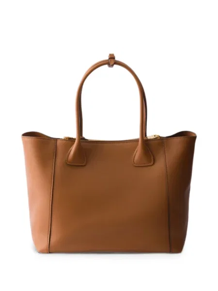 Geantă shopper Prada din piele maro