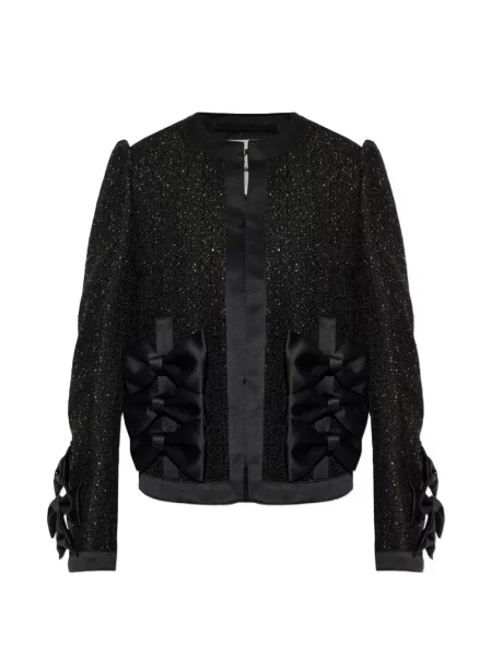 Geacă Noir Kei Ninomiya cu funde negru