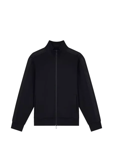 Cardigan Armani Exchange cu autograf negru