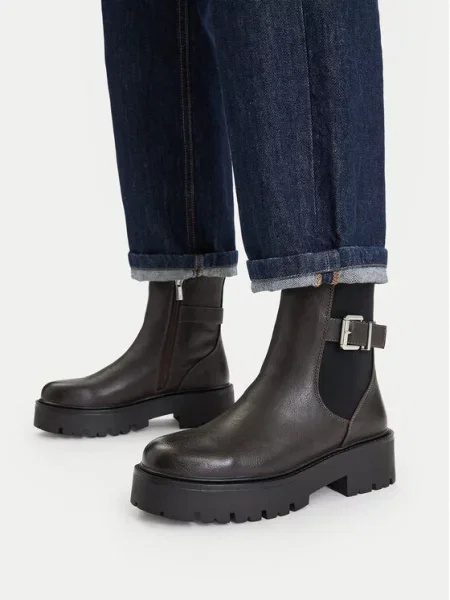 Botine JENNY maro