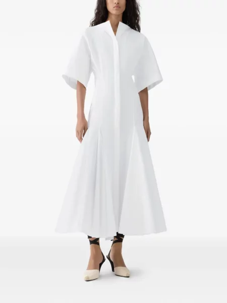 Rochie midi Jacquemus până la genunchi de costum alb