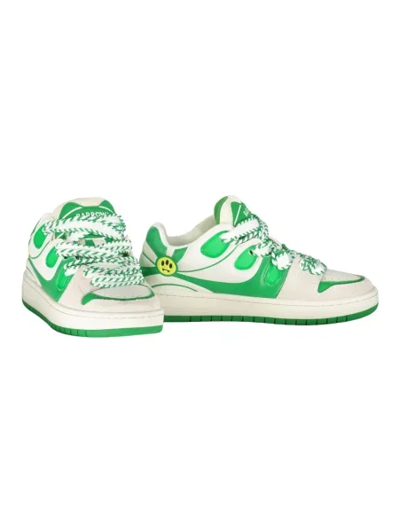 Sneakersy Barrow skórzane zielone