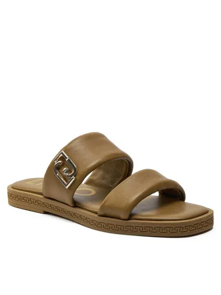 Șlapi Liu Jo din piele maro