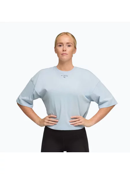 Tricou de antrenament pentru femei PUMA Hyrox Cropped Lifestyle Tee gray
