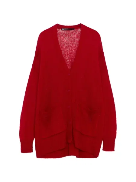 Lung cardigan Bimba Y Lola de mohair roșu
