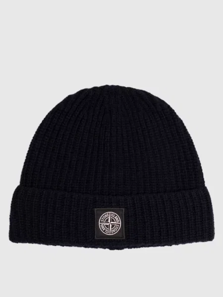 Шапка з вовни Stone Island синя