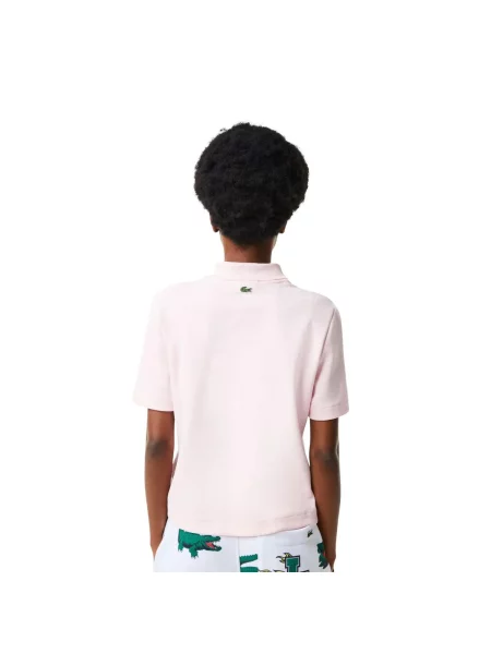 Koszulka Lacoste Holiday Regular Fit Organic Cotton Polo różowa