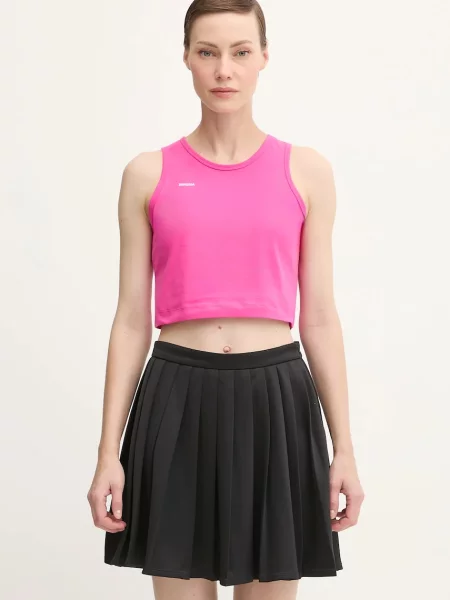 PANGAIA Top Cotton-Stretch Tank Top ružová