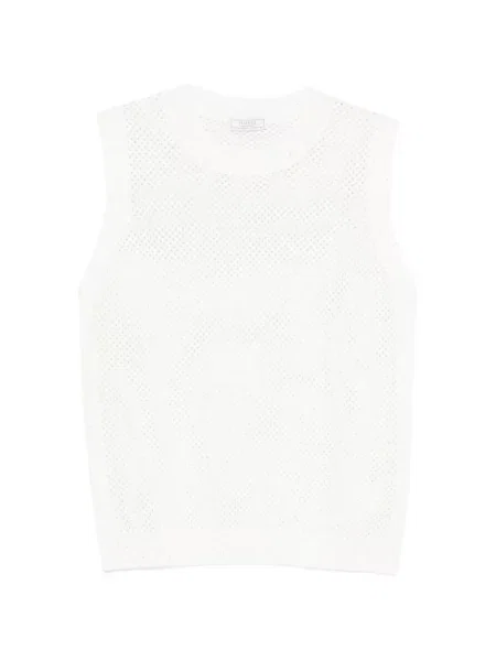 Vestă tricotată Peserico tricotate alb