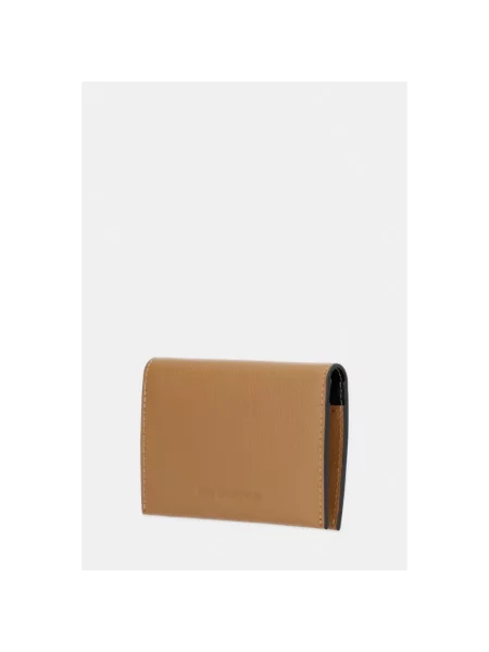 Karl Lagerfeld etui na karty skórzane K/SIGNATURE brązowy