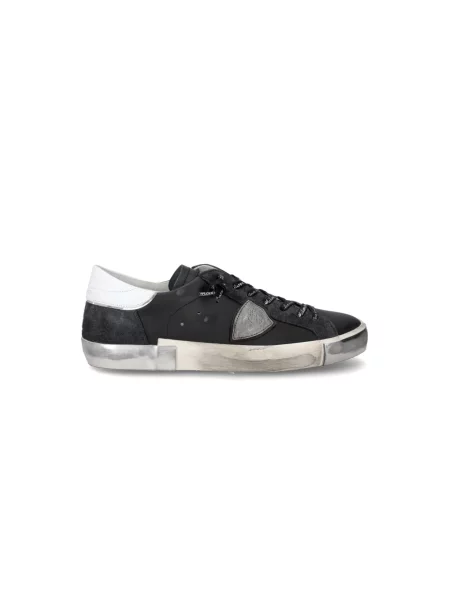 Sneakersy Philippe Model skórzane do tenisa czarne
