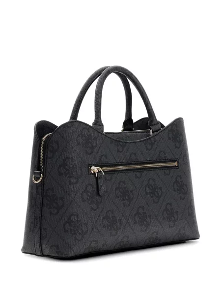 Geantă shopper Guess cu autograf negru