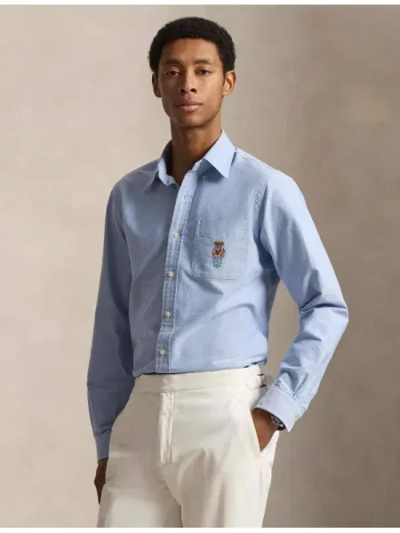 POLO RALPH LAUREN Cămașă | Custom fit albastru
