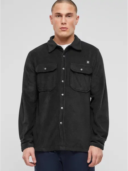 Cămașă Brandit din fleece negru