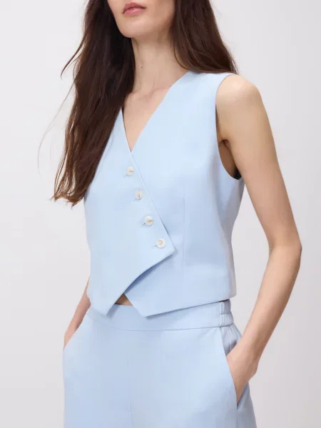 Reserved Костюмний жилет із додаванням блідо-блакитний блакитний