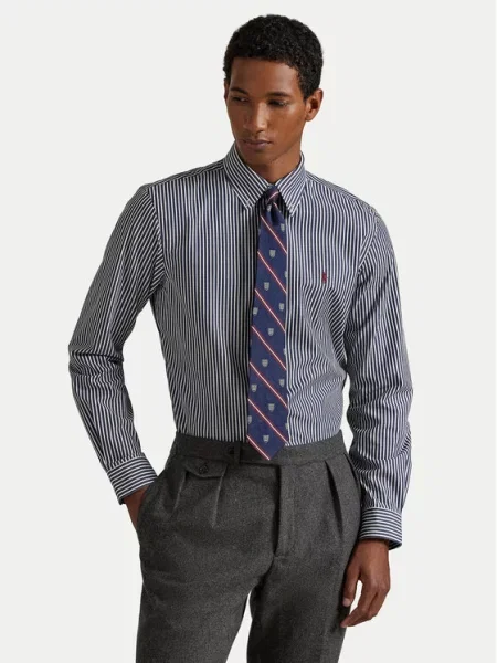 Polo Ralph Lauren Koszule Mężczyzna Niebieski XL Shirts granatowa