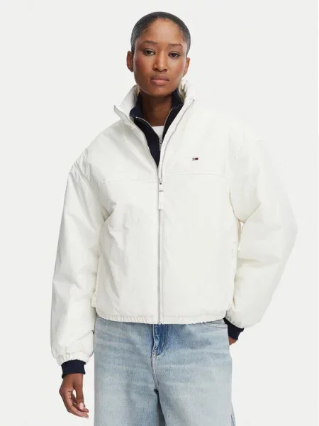 Tommy Jeans Átmeneti kabát fehér
