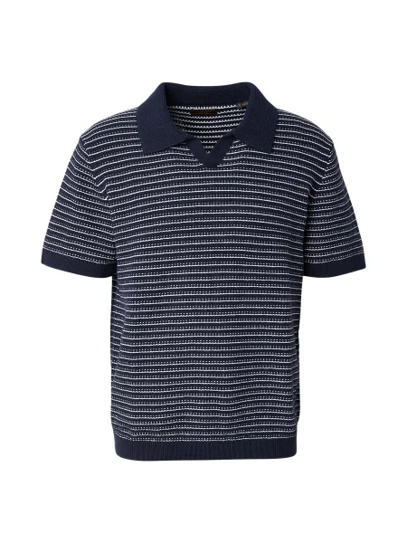 Jack & Jones Premium Pulover JPRBLUASHER albastru noapte alb