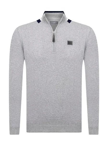 Jacey Quinn Pulover gri negru