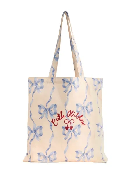 Cath Kidston Nakupovalna torba ecru / modra / temno rdeča