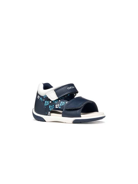 Szandál Geox B Sandal Zapito Boy Sötétkék