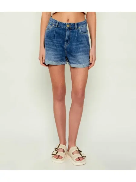 Gaëlle Paris De blugi pantaloni scurți | Relaxed fit albastru