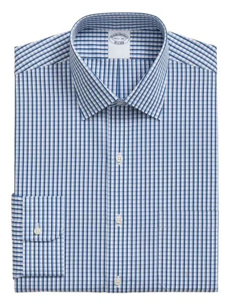 Cămașă Brooks Brothers în carouri albastru