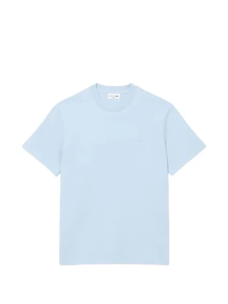 Tricou Lacoste cu decolteu rotund albastru