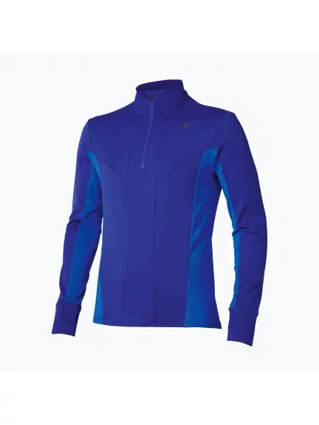 Bluza do biegania Mizuno Active Warm Half Zip niebieska