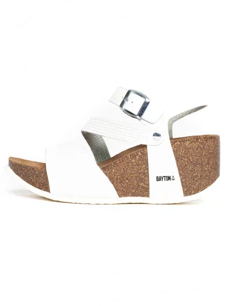 Bayton Páskové sandály bílá