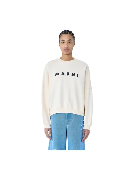 Bluza Marni z logo biała