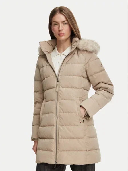 Tommy Hilfiger Geacă de iarnă Heritage Tyra bej