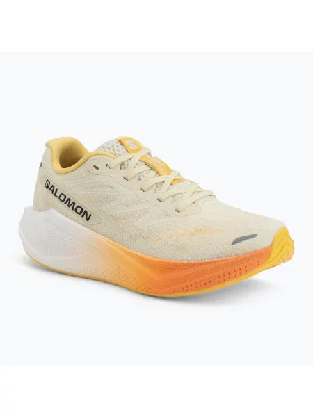 Încălțăminte de alergare pentru femei Salomon Aero Blaze 3 transp yellow/white/nectarine alb
