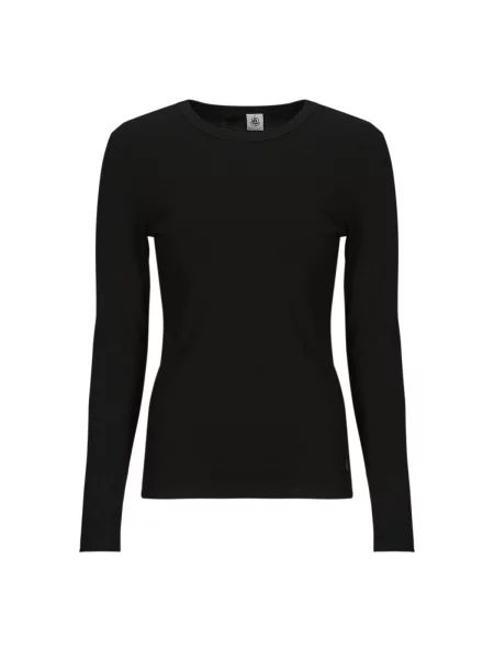 Majica dugih rukava Petit Bateau crna